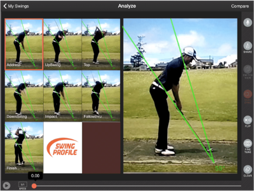 Golf Swing Analysis For Iphone And Ipad Golf Swing Analyzer Swingprofile Swing Profile