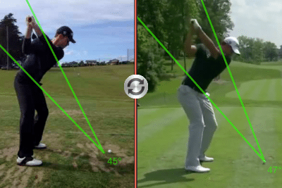 Golf Swing Video Analysis Automatically Draw Swing Plane Reference Lines Swing Profile