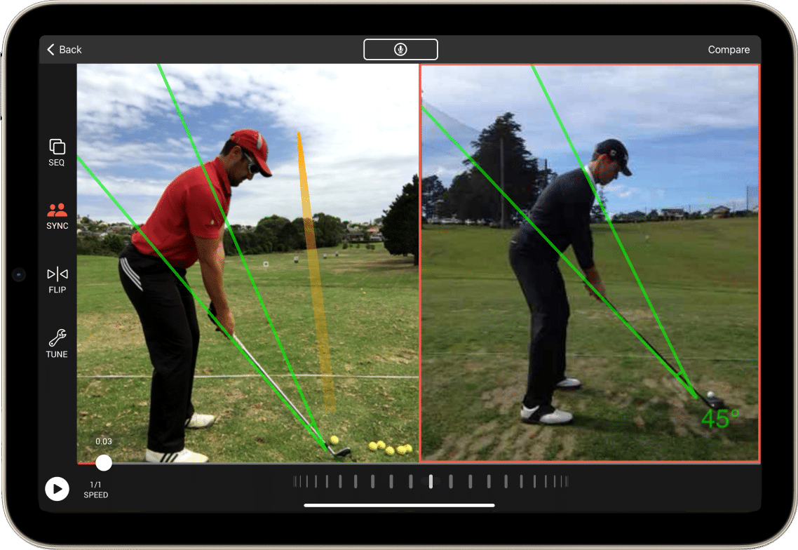 Swing Profile Compare Swings